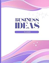 Business Ideas Notebook Planner - Softcover, 70 templates + 70 note pages, 140 Pages, 8.5 x 11", Ide