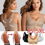 XS-5XL Plus Size Women Posture Corrector Bra Wireless Back Support Lift Up Yoga Bra Running Sports Gym Bras Underwear