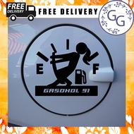 Gasohol 91 95 E85 E20 Diesel Fuel Tank Sticker