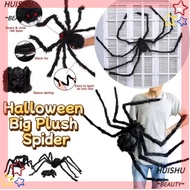 HUISHU Halloween Giant Realistic Spider, Tricky Simulation Decoration Large Black Spiders,  Plush So