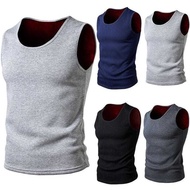7 Pcs Yukensi Men's Sleeveless Singlet Plain Top Men's Singlet T-Shirt Sports T-Shirt