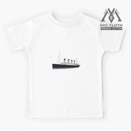 Titanic Sinking Vintage Cruise Ship Atlantic Ocean Voyage Kids T-Shirt - Unisex 554