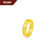 Top Cash Jewellery 916 Gold Ancient Coin Ruyi Ring