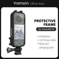 Vamson For Insta360 X3 Accessories Protective Frame Border Case Adapter Mount For Insta360 Action Ca