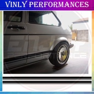 For 1Set/2pcs VW MK1 Spec Golf stripes 2200mm oversized also fit Transporter MK2 Jetta  T5 Car styli