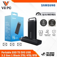 SAMSUNG Portable SSD T5 EVO USB 3.2 Gen 1 2TB/4TB/8TB - confidently capable/full speed ahead/carry large loads/easy grip