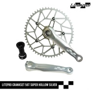 Litepro CRANKSET 56T SUPER HOLLOW BLACK