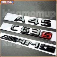 Boutique Benz Bright Black Logo CLA45 C63 E63 C43 CLS63 C250 AMG Car Badge Sticker Tail