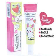 Autumnz Children's Toothpaste Strawberry 50g | No SLS, No Fluoride / Ubat Gigi Tanpa Florida Untuk K