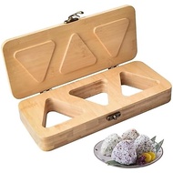 Bamboo Onigiri Mold with Lid, Handcrafted Rice Ball Press for DIY Sushi Bento, Picnic & Family Lunch