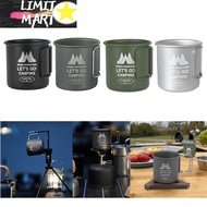 QTtoolTeam 300ML Camping Mug Aluminium Alloy Folding Cup Nature Hike Mug Ultra-Light Camping Travel 