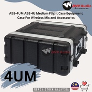 (READY STOCK)ABS-4UM ABS 4U Medium Flight Case Equipment Case For Wireless Mic and Accessories