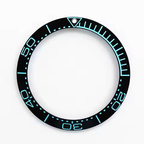 New Style Sea 600m 38mm Slope Ceramic Bezel Insert For Skx007 NH35 dive watch Case Modification Repl