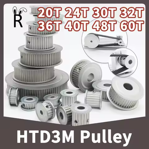 HTD3M Timing Pulley 20T 24T 30T 40T 60T HTD 3M Pulley 32T 36T 48T Pulley 20Teeth 24teeth 30teeth 40t