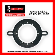 MOHAWK Car Audio Accessories UNIVERSAL Speaker Ring 4 inch convert to 2 inch / 2.5 inch