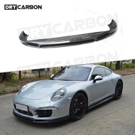 for Porsche 911 991 GT3 Spoiler 2012 2013 2014 2015 Carbon Fiber V Style Car Front Bumper Lip Chin S