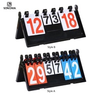 [SONONIA] Table Scoreboard Flip Table Scoreboard Scoreboard for Basketball Tennis