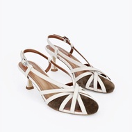 鏤空高跟羅馬涼鞋 | 解構拼色高級感 | 西班牙手工單鞋