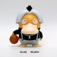 鸭你太美可达鸭创意手办可爱PVC摆件草帽桌面男生女生玩具礼物 ikun可达鸭+无痕贴