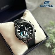 [Official Marco] Edifice ECB-40PB-1A Sporty Men Watch with Carbon Case and Black Resin Strap ECB40
