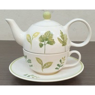 Teapot Set (300ml) With Tea Cup (14oz) And Ceramic Saucer The Product Takes 3 Days To Deliver.