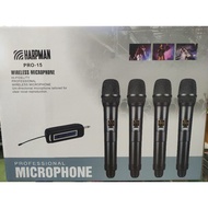 HARPMAN PRO-15 WIRELESS MICROPHONE(4 PCS MICROPHONE)