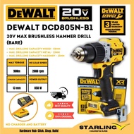 DeWALT DCD805N -B1 Brushless Cordless 1/2" Hammer Drill/Driver 20V MAX* XR® Li-Ion DCD805 ( Bare Too