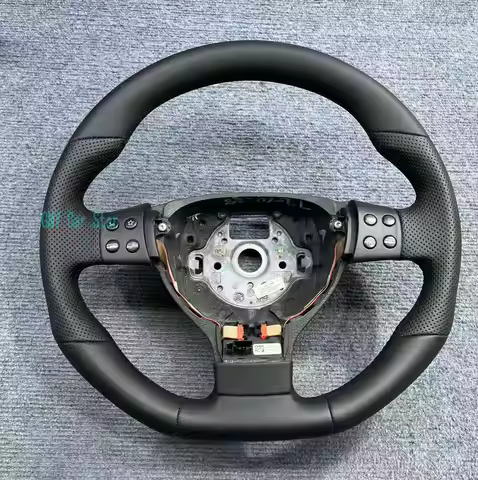 Carbon Fiber Steering Wheel No Paddle Shift For 2003-2009 VW Golf 5 GTI Mk5 GTI