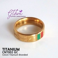 4s Grosir Solo || Cincin Titanium Premium motif Gucc***
