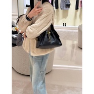 25p Mini Hobo Underarm Bag Hippie Underarm Bag Small Retro gold coin button drawstring bucket bag+di