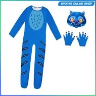 [Beauty] Tiger Costume, Kids Animal Cosplay Body Suit, Halloween Tiger Costume, Dress up Outfit for 