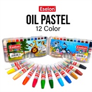 Crayon / Oil Pastel / Crayon Eselon 12 colors