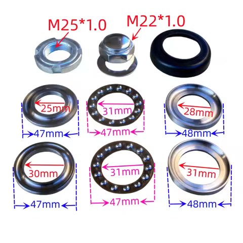 for Yamaha YBR125 TT-R 125cc YBZ TTR XT150 F28 5VL JYM YBS 137CM Motorcycle direction bearing, front