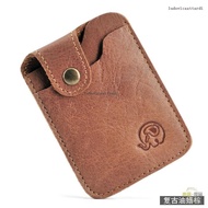 Taiwan Shipping-Dumbo First Layer Cowhide Card Holder Genuine Leather Card Holder ID Holder Bank Car