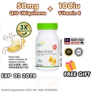 【02/2028】Nova Aqua Q10 + E | Coenzyme Q10 Actisof High Absorption | Supplemen Tenaga | 辅酶Q10 保护心脏