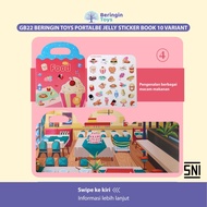 beringin toys portable jelly sticker book / mainan anak ac/ mainan - food