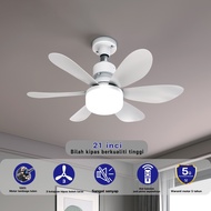 20.5-inch 40W Ceiling Fan with Remote Control LED Light Fan E27 Base, Intelligent Silent Ceiling Fan
