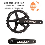 BB included  LEGEND CNC Fixie crankset 48T 170 mm BCD 144 for fixed gear fixie single speed bicycles