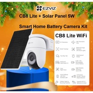 Ezviz CB8 Lite Kit 4MP 2K+ Battery-Powered Pan & Tilt Weatherproof WiFi Security CCTV Camera With So
