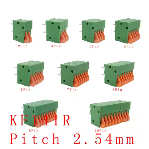10Pcs Pitch 2.54mm KF141R KF141V PCB Terminal Block Connector Right Angle /Straight Terminals 2P/3P/