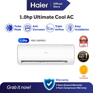 Haier 1.0HP Non Inverter R32 Strong Air Flow Air Conditioner / AirCond / 冷气 LPA
