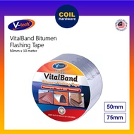 [50mm][75mm] VitalBand Bitumen Flashing Tape | Pita Gam Atap Bocor | Penampal Zink Lubang Bumbung | 