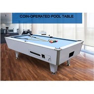 🎱 Artanis 7 Feet American Coin Operated White Pool Snooker Table Coins Bed Home & Commercial Enterta