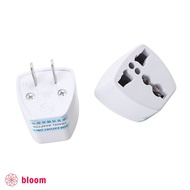 New White Electricity Adapter US to EU Plug Converter for US Canada Japan [B]