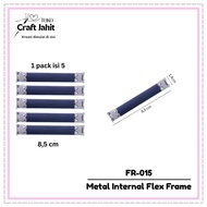 FR-015 | 8.5 CM | Metal Internal Flex Frame | Flex Frame | 8.5 CM | 1 pack contains 5