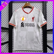 2024 2025 Liverpool Second Away Fan Edition Jersey Football Training Jersey Short Sleeve T-Shirt