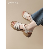 Daphne Roman Sandals - Women’s Thick Sole Summer Shoes