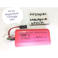 Rx Battery Li-ion rechargeable 7.2 volt 2380mAh for 1/8 nitro mugen mbx8 Xray hsp sworkz