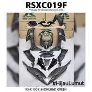 Cover Set Rapido RSX Honda RSX150 (16) Hijau Lumut Green Accessories Motor RS-X RS-X150 RSX 150
