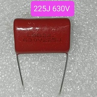5BUAH KAPASITOR MILAR 225J 630V CBB22 MYLAR 225J 630 VOLT 630VOLT 225 J